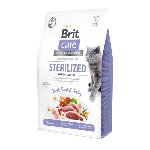 Сухой корм для кошек Brit Care Cat GF Sterilized Weight Control 2 кг (8595602540792) - изображение 1