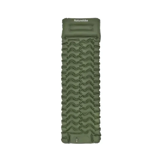 Матрац надувний Naturehike CNK2550WS019, 200х60х6.5 см, зелений із вбудованою помпою (6977465869654) - picture 1