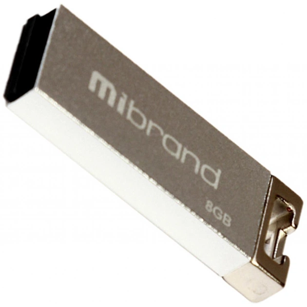 USB флеш накопичувач Mibrand 8GB Сhameleon Silver USB 2.0 (MI2.0/CH8U6S) - изображение 1