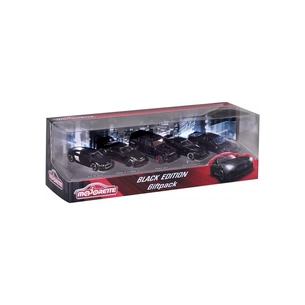 Машина Majorette Набір металевих Блек 7.5 см, 5 штук (2053174) зображення 1