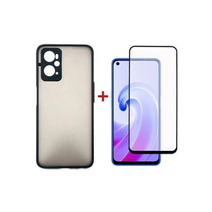 Чохол до мобільного телефона Dengos Kit for OPPO A96 4G case + glass (Black) (DG-KM-38) зображення 1