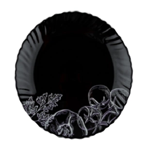 Тарілка Vittora Овочевий Етюд Black Wave десертна 19 см (V-190Bvs) зображення 1