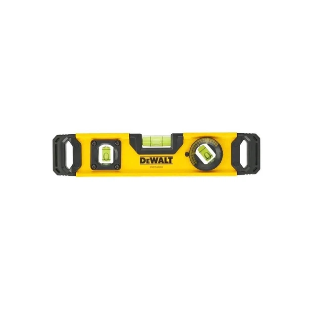 Рівень DeWALT TORPEDO алюмінієвий, 3 капсули, 230 мм (DWHT0-43003) - зображення 1