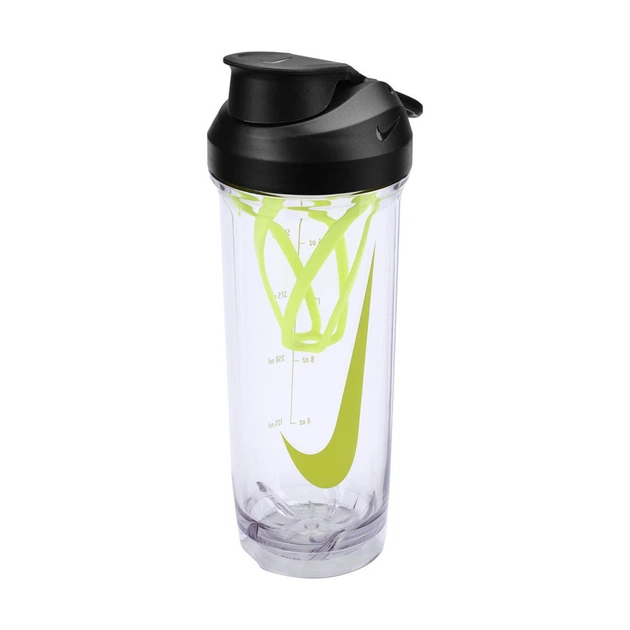 Пляшка для води Nike TR Recharge Shaker Bottle 2.0 24 OZ салатовий, чорний 709 мл N.101.0724.914.24 (887791762184) - изображение 1