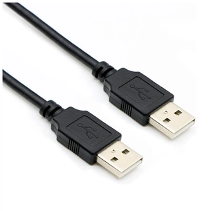 Дата кабель USB 2.0 AM/AM 1.0m black ColorWay (CW-CBUU071-BK) зображення 1