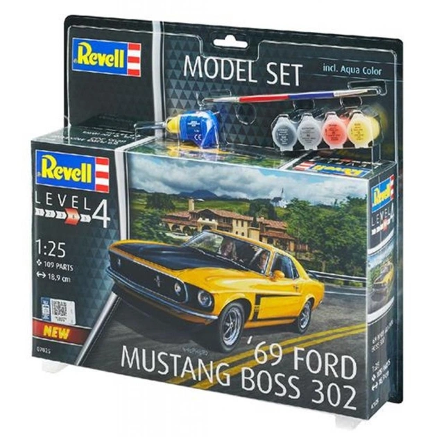 Збірна модель Revell Набір автомобіль Форд Мустанг Бос 302 1969. Масштаб 1:25 (RVL-67025) - зображення 1