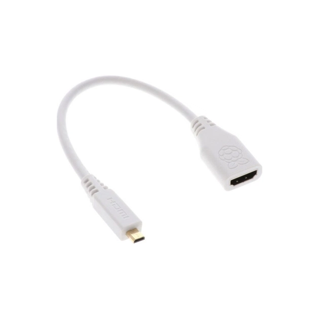 Додаткове обладнання для Мікро ПК Raspberry Pi Кабель-адаптер для Raspberry Pi Micro-HDMI to HDMI (SC0224) - зображення 1