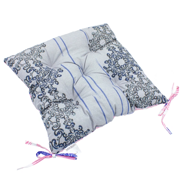 Подушка на стілець MirSon Бязь Принт 18-636 Rozalin 50х50 см (2200006277217) - picture 1