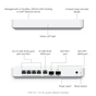 Шлюз Ubiquiti Unifi Gateway Fiber (UXG-Fiber) - зменшене зображення 4