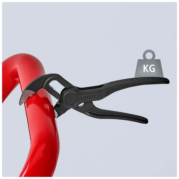 Кліщі KNIPEX COBRA XS переставні з фіксатором, 28 мм (1"), под ключ 24 мм, L-100 мм, Cr-V (87 00 100) - зображення 7