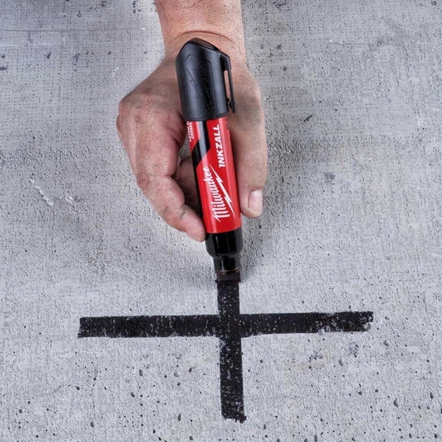 Маркер Milwaukee INKZALL для будмайданчика супер-великий XL чорний (4932471559) - picture 2