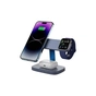 Зарядний пристрій Canyon wireless charger HEXAGON WCS-310 3in1 DarkGrey/Blue (CNS-WCS310DGBL) - зменшене зображення 6