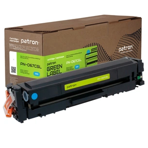 Картридж Patron Canon 067 cyan Green Label (PN-067CGL) зображення 1