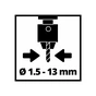 Свердлильний верстат Einhell TC-BD 450, 450Вт, 600-2650об/хв, патрон 1.5-13мм (4520592) - зменшене зображення 6