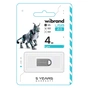 USB флеш накопичувач Wibrand 4GB lynx Silver USB 2.0 (WI2.0/LY4M2S) - зменшене зображення 2