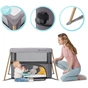 Ліжечко Kinderkraft манеж 2 в 1 Movi Grey Wooden (5902533918454) - зменшене зображення 9