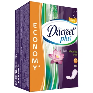 Щоденні прокладки Discreet Deo Water Lily Plus 50 шт (4015400515623) зображення 1