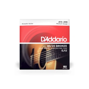 Струни для гітари D'Addario 80/20 Bronze Medium (13-56) (EJ12) изображение 1