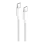 Дата кабель USB-C to USB-C 2.0m 5A 100W zinc alloy braided white ColorWay (CW-CBPDCC099-WT) - уменьшенное изображение 1