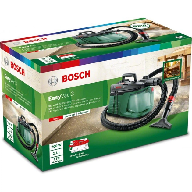 Пилосос будівельний Bosch EasyVac 3 (0.603.3D1.000) - picture 3