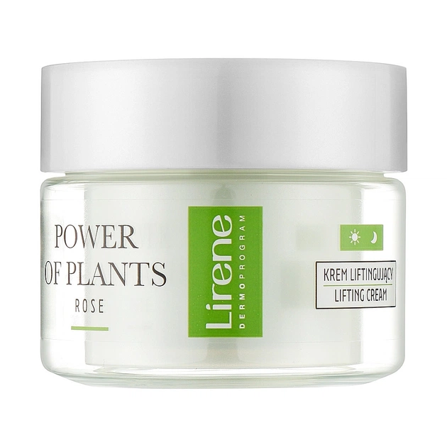 Крем для обличчя Lirene Power Of Plants Rose Lifting Cream Підтягувальний 50 мл (5900717077317) - зображення 1