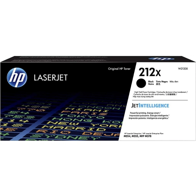 Картридж HP CLJ 212X Black 13K (W2120X) - изображение 1