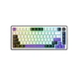 Клавіатура Hator Hellyberry HK75 Mechanical Linear RGB Wireless/Bluetooth/USB UA White/Violet (HK75_wireless) - зменшене зображення 1