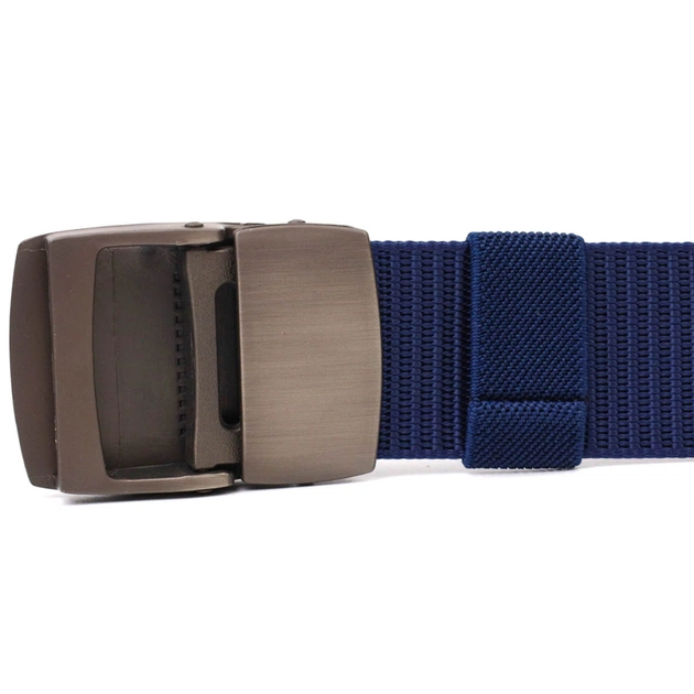 Ремінь Vintage З металевою пряжкою з текстилю Синій (20596) - зображення 5