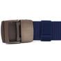Ремінь Vintage З металевою пряжкою з текстилю Синій (20596) - зменшене зображення 5