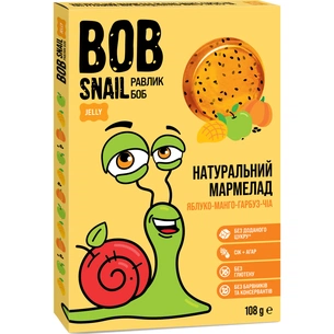 Мармелад Bob Snail Равлик Боб манго-гарбуз-чіа 108 г (4820219341277) зображення 1