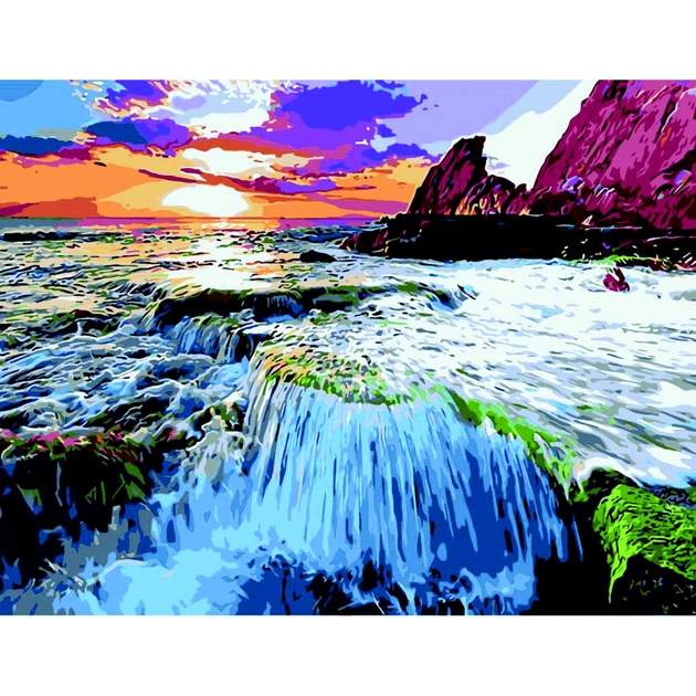 Картина по номерам ZiBi Водоспад 40*50 см ART Line (ZB.64175) - изображение 1