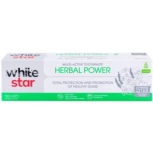 Зубна паста White Star Herbal Power 100 мл (3800237400317) зображення 1