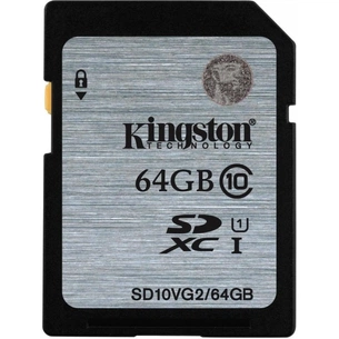 Карта пам'яті Kingston 64GB SDXC Class10 UHS-I (SD10VG2/64GB) зображення 1
