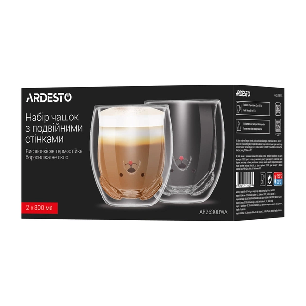 Набір склянок Ardesto Animals 300 мл 2 шт прозорий (AR2630BWA) - picture 4