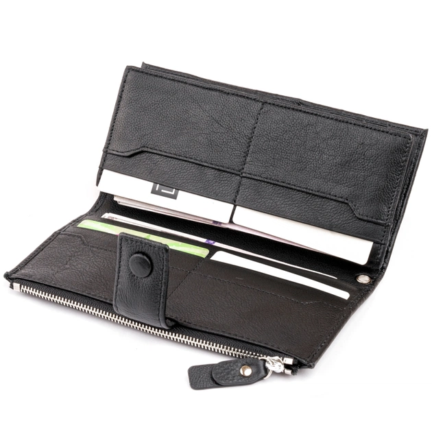 Кошелек ST Leather Кожаный Черный (19280) - изображение 8