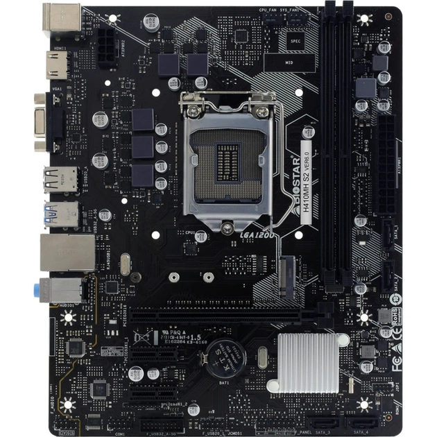 Материнська плата Biostar H410MH S2 - зображення 1