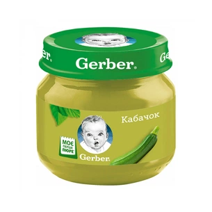 Дитяче пюре Gerber Кабачок 80 г (7613287348036) зображення 1