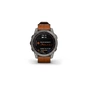 Смарт-годинник Garmin fenix 7 Sapph Solar Titanium w/ Chestnut Leather Band, GPS (010-02540-31) - зменшене зображення 1