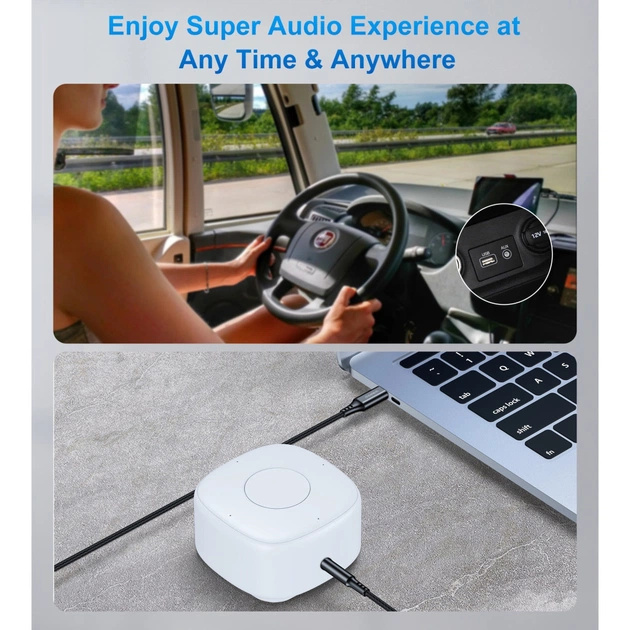 Перехідник USB-C to jack 3.5mm stereo audio (CDLA) 2.0m Choetech (AUX008-BK) - зображення 6