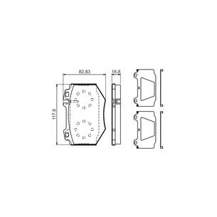 Гальмівні колодки Bosch 0 986 494 352 зображення 1