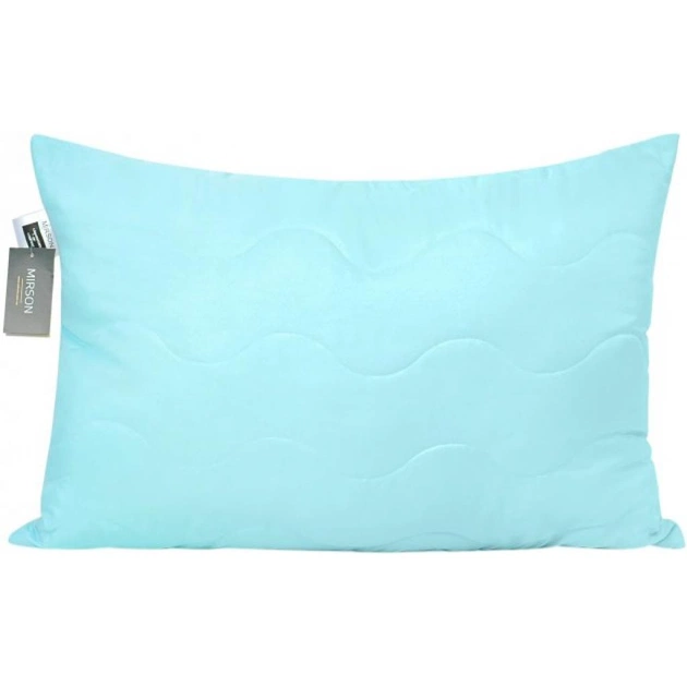 Подушка MirSon шовкова №1616 Eco Light Blue Середня (2200002647281) - зображення 1