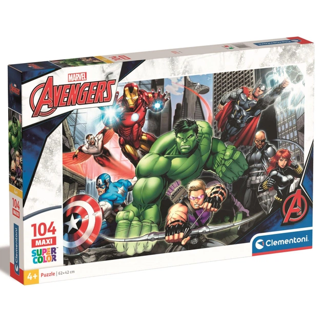 Пазл Clementoni Maxi The Avangers 104 элемента (23688) - изображение 1