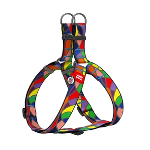 Шлея для собак WAUDOG Nylon з QR паспортом "Вітраж" пластиковий фастекс XL (324-0051) изображение 1
