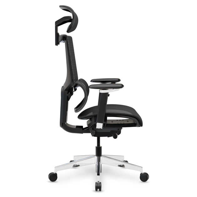 Офісне крісло Mealux S8 Air Black (HF-S8P M/B) - зображення 6