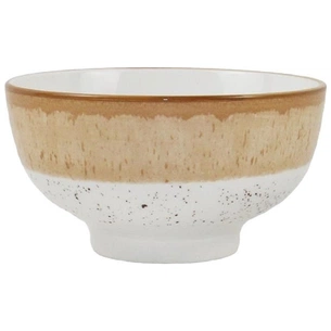 Салатник Ardesto Siena 340мл, 11.5см, порцеляна, біло-жовтий (AR2914SBG) зображення 1