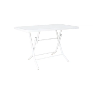 Стіл садовий Irak Plastik складаний 70х115 см білий (4598) зображення 1