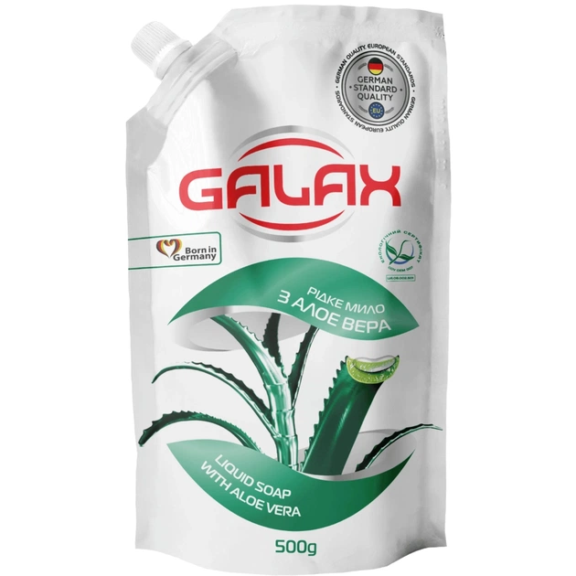 Жидкое мыло Galax с экстрактом Алоэ дой-пак 500 г (4260637721617) - изображение 1