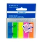 Стікер-закладка Buromax Plastic bookmarks 45x12mm, 5х20шт, rectangles, neon colors (BM.2301-98) - зменшене зображення 1