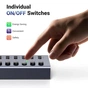 Концентратор Ugreen USB 3.0 to 7xUSB 3.0 with power supply CM481 gray (90307) - уменьшенное изображение 6