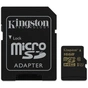 Карта пам'яті Kingston 16Gb microSDHC Class 10 UHS-I + SD adapter (SDCA10/16GB) - зменшене зображення 1